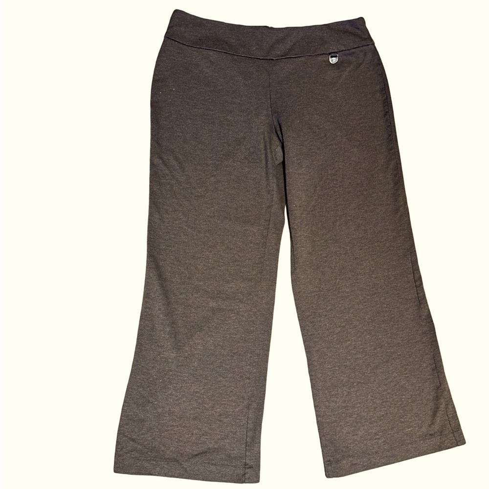 NY&Co New York and Company Medium Brown Pull On Wide Leg Trouser Dress Pants